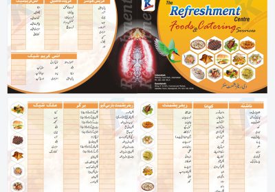 food menu design