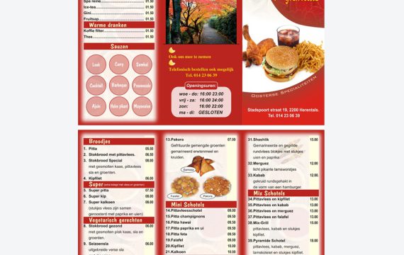 food menu design