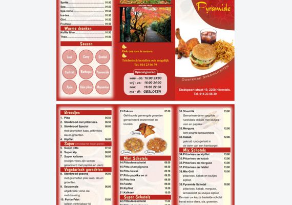 food menu design