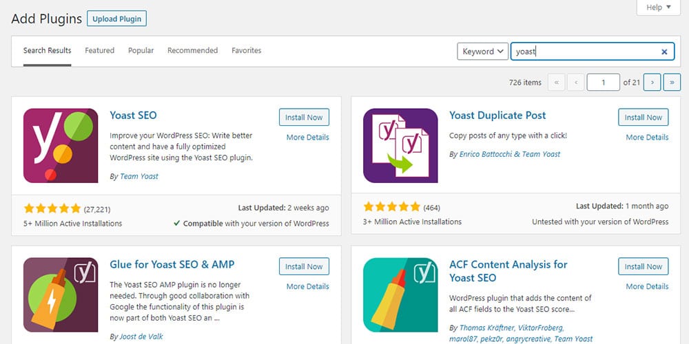Must install plugins for SEO
